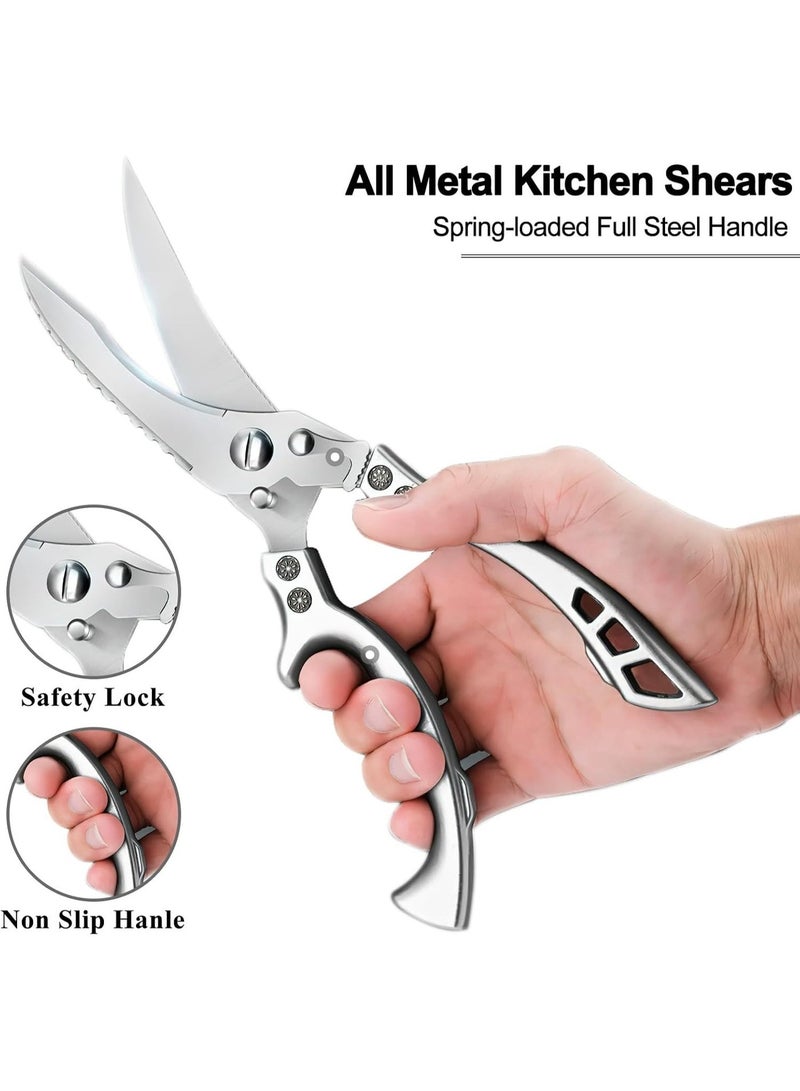 Forthcan Duty Stainless Steel Kitchen Scissors – Professional Cooking & Poultry Shears, Ideal for Bones, Turkey, Meat, Fish and Vegetables, 1-Pack - Image 5